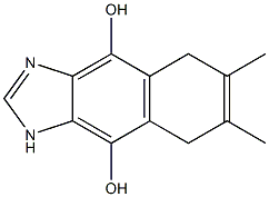 1H-Naphth[2,3-d]imidazole-4,9-diol,5,8-dihydro-6,7-dimethyl-(8CI) 구조식 이미지