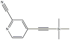 2-Pyridinecarbonitrile,4-[(trimethylsilyl)ethynyl]-(9CI) Structure