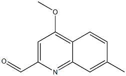 2-Quinolinecarboxaldehyde,4-methoxy-7-methyl-(9CI) Structure