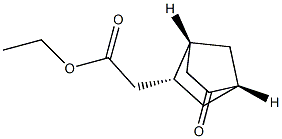 Bicyclo[2.2.1]heptane-2-acetic acid, 5-oxo-, ethyl ester, (1R,2R,4R)-rel- (9CI) Structure