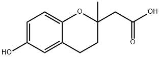 2H-1-Benzopyran-2-aceticacid,3,4-dihydro-6-hydroxy-2-methyl-(9CI) Structure