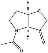 2H-Furo[3,2-b]pyrrol-3(3aH)-one,4-acetyltetrahydro-,(3aR,6aS)-rel-(9CI) Structure