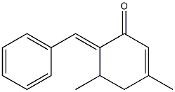 2-Cyclohexen-1-one,6-benzylidene-3,5-dimethyl-(5CI) 구조식 이미지