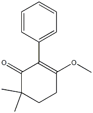 2-Cyclohexen-1-one,3-methoxy-6,6-dimethyl-2-phenyl-(5CI) Structure