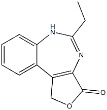 3H-Furo[3,4-d][1,3]benzodiazepin-3-one,5-ethyl-1,4-dihydro-(8CI) Structure