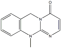 4H-Pyrimido[2,1-b]quinazolin-4-one,6,11-dihydro-11-methyl-(8CI) Structure
