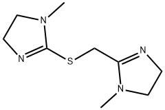 2-Imidazoline,2,2-(methylenethio)bis[1-methyl-(8CI) Structure