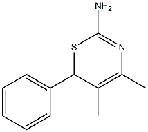 6H-1,3-Thiazin-2-amine,4,5-dimethyl-6-phenyl-(9CI) 구조식 이미지