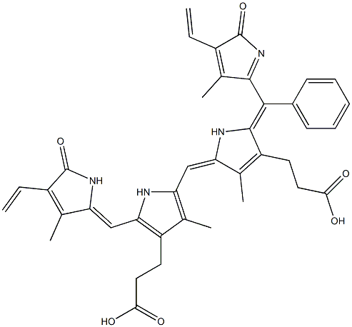 beta-phenylbiliverdin IXa Structure