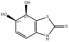 2(3H)-Benzothiazolethione, 6,7-dihydro-6,7-dihydroxy-, (6R,7R)-rel- (9CI) Structure