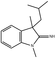 2H-Indol-2-imine,1,3-dihydro-1,3-dimethyl-3-(2-methylpropyl)-(9CI) Structure
