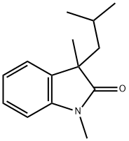 2H-Indol-2-one,1,3-dihydro-1,3-dimethyl-3-(2-methylpropyl)-(9CI) 구조식 이미지