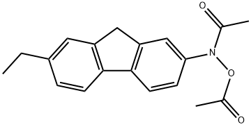 N-acetoxy-7-ethyl-N-2-acetylaminofluorene 구조식 이미지