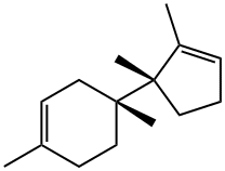 (1Z,4R)-1,4β-Dimethyl-4-[(3R)-2,3-dimethyl-1-cyclopenten-3-yl]-1-cyclohexene Structure