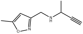 3-Isoxazolemethanamine,5-methyl-N-(1-methyl-2-propynyl)-(9CI) 구조식 이미지