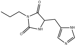 2,4-Imidazolidinedione,5-(1H-imidazol-4-ylmethyl)-3-propyl-(9CI) Structure