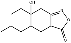Naphth[2,3-c]isoxazol-3(3aH)-one, 4,4a,5,6,7,8,8a,9-octahydro-8a-hydroxy-6-methyl- (9CI) Structure