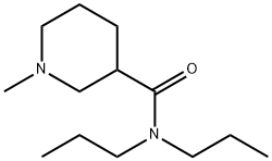 3-피페리딘카르복사미드,1-메틸-N,N-디프로필-(9CI) 구조식 이미지