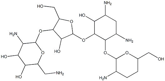 3',4'-dideoxyparomomycin 구조식 이미지