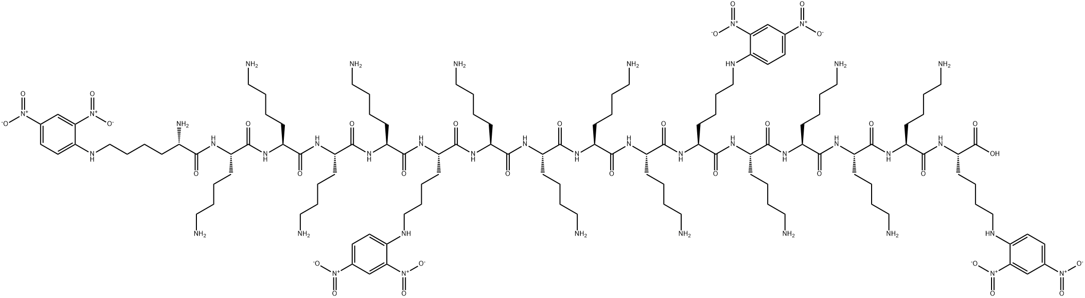 1,6,11,16-테트라-(엡실론-N-DNP)-L-리신(16) 구조식 이미지