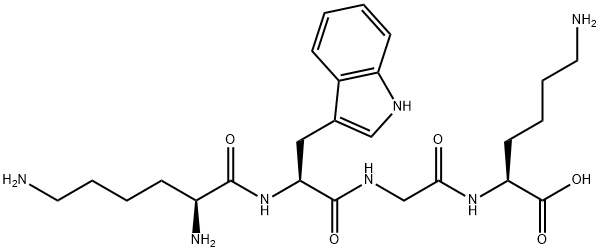 H-Lys-Trp-Gly-Lys-OH 구조식 이미지