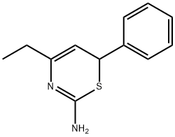 6H-1,3-Thiazin-2-amine,4-ethyl-6-phenyl-(9CI) Structure