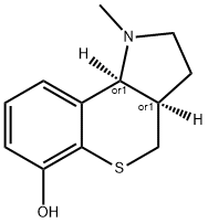 [1]Benzothiopyrano[4,3-b]pyrrol-6-ol,1,2,3,3a,4,9b-hexahydro-1-methyl-,(3aR,9bS)-rel-(9CI) 구조식 이미지