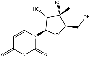 3'-beta-C-Methyluridine 구조식 이미지