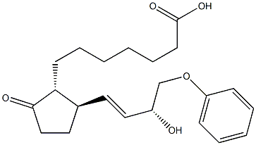11-deoxy-16-phenoxy-17,18,19,20-tetranorprostaglandin E1 구조식 이미지