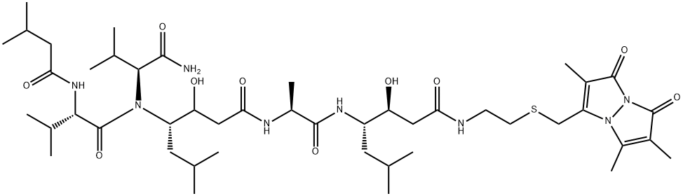 N-pepstatinyl-S-bimanyl-2-aminoethanethiol 구조식 이미지