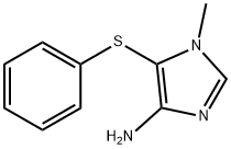 1H-Imidazol-4-amine,1-methyl-5-(phenylthio)-(9CI) Structure
