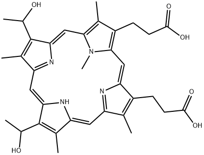 N-메틸헤마토포르피린 구조식 이미지