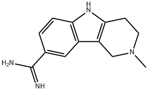 1H-Pyrido[4,3-b]indole-8-carboximidamide,2,3,4,5-tetrahydro-2-methyl-(9CI) 구조식 이미지