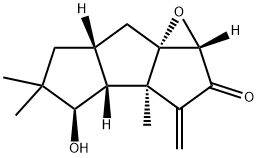 (3aR,3bβ,6aβ)-4β-Hydroxy-3aα,5,5-trimethyl-3-methylene-1α,7aα-epoxydecahydro-2H-cyclopenta[a]pentalene-2-one 구조식 이미지