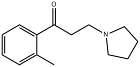 1-Propanone,1-(2-methylphenyl)-3-(1-pyrrolidinyl)-(9CI) 구조식 이미지