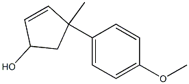 2-Cyclopenten-1-ol,4-(4-methoxyphenyl)-4-methyl-(9CI) 구조식 이미지