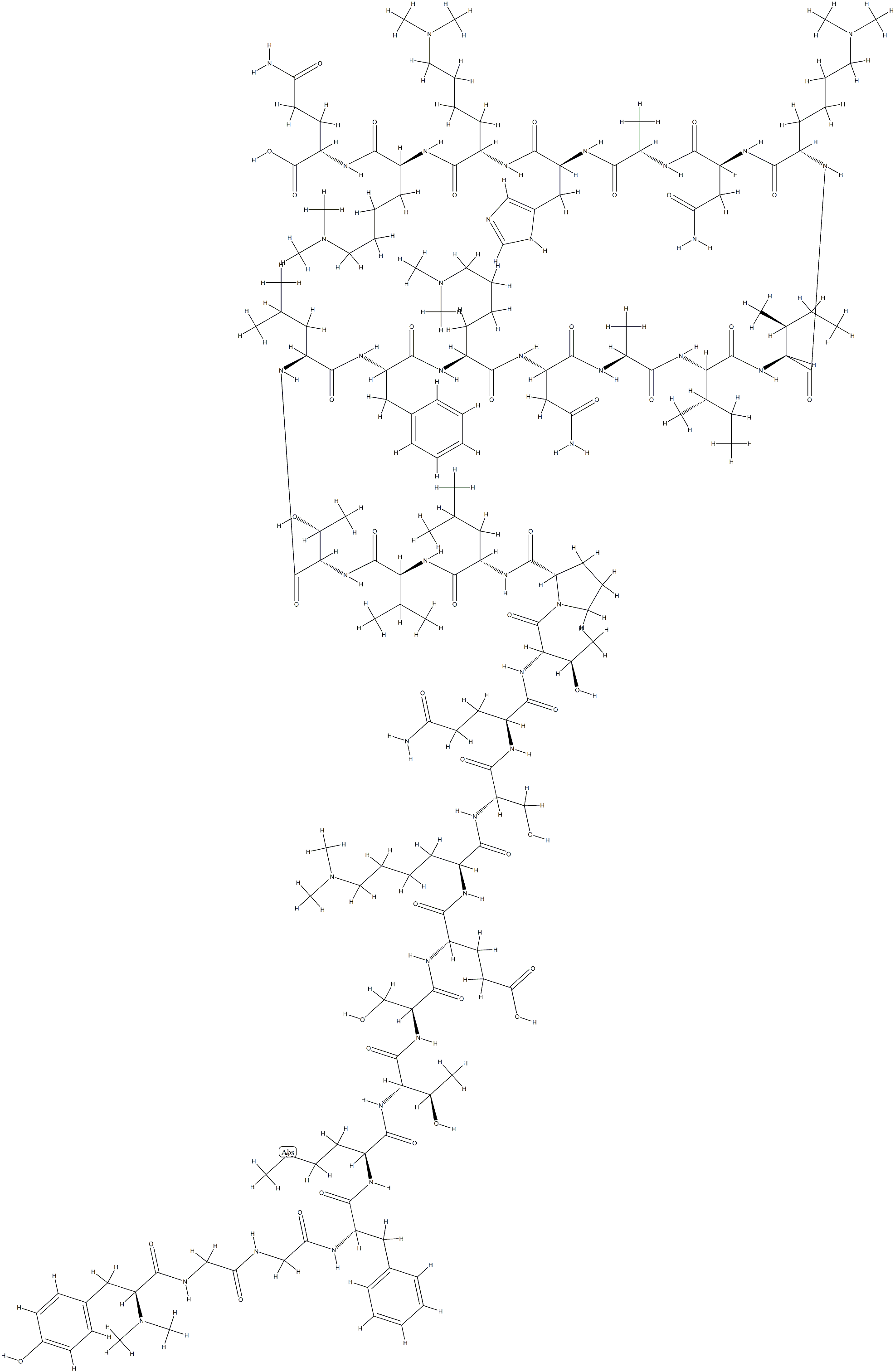 N-dimethyl beta-endorphin Structure