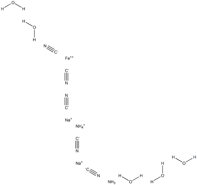 PENTACYANOAMINE FERROATE, AMMONIUM        DISODIUM SALT, PENTAHYDRATE 97 Structure