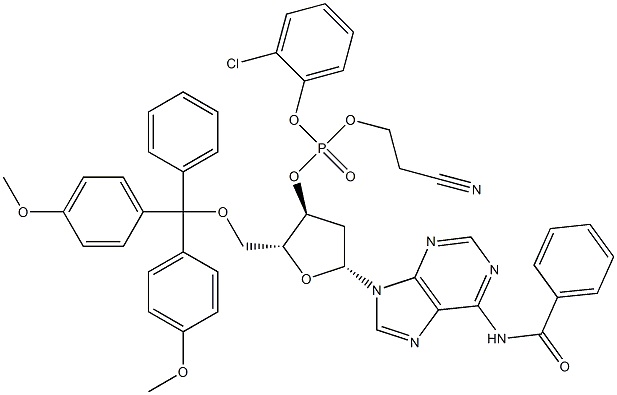 BZ-DMT-DEOXYADENOSINE TRIESTER 구조식 이미지