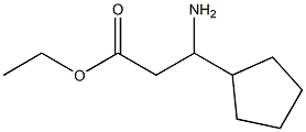 시클로펜탄프로판산,-ba-아미노-,에틸에스테르(9CI) 구조식 이미지