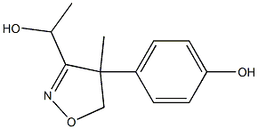 3-Isoxazolemethanol,4,5-dihydro-4-(4-hydroxyphenyl)-alpha,4-dimethyl-(9CI) Structure