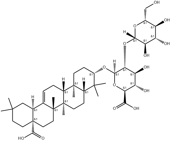 80930-74-1 3β-[(2-O-β-D-Glucopyranosyl-β-D-glucopyranuronosyl)oxy]oleana-12-ene-28-oic acid