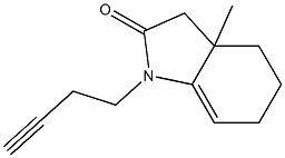 2H-Indol-2-one,1-(3-butynyl)-1,3,3a,4,5,6-hexahydro-3a-methyl-(9CI) Structure