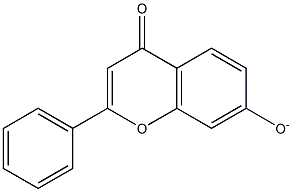 4H-1-Benzopyran-4-one,7-hydroxy-2-phenyl-,ion(1-)(9CI) 구조식 이미지