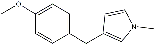 1H-Pyrrole,3-[(4-methoxyphenyl)methyl]-1-methyl-(9CI) 구조식 이미지