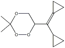 1,2,4-Trioxane,6-(cyclopropylcyclopropylidenemethyl)-3,3-dimethyl-(9CI) Structure