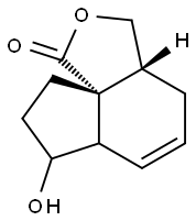 1H,3H-Indeno[3a,4-c]furan-1-one,3a,4,6a,7,8,9-hexahydro-7-hydroxy-,(3aR,9aR)-rel-(9CI) Structure