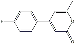 2H-Pyran-2-one,4-(4-fluorophenyl)-6-methyl-(9CI) 구조식 이미지