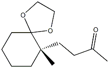 2-Butanone,4-[(6S)-6-methyl-1,4-dioxaspiro[4.5]dec-6-yl]-(9CI) Structure