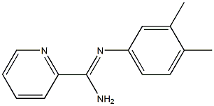 2-Pyridinecarboximidamide,N-(3,4-dimethylphenyl)-(9CI) Structure